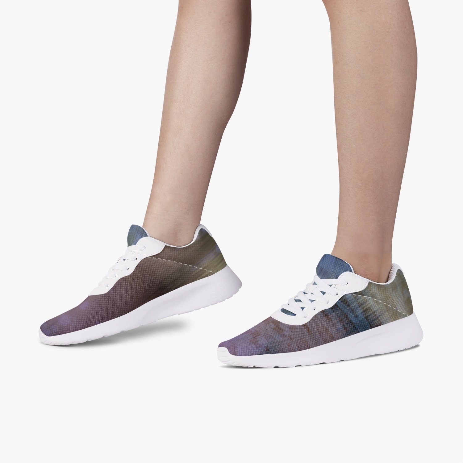 Jacki Easlick Iridescence Mesh Running Sneakers showcasing a lightweight and breathable design with iridescent accents.