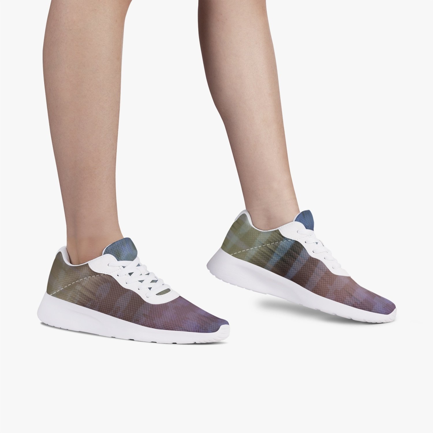 Jacki Easlick Iridescence Mesh Running Sneakers showcasing a lightweight and breathable design with iridescent accents.