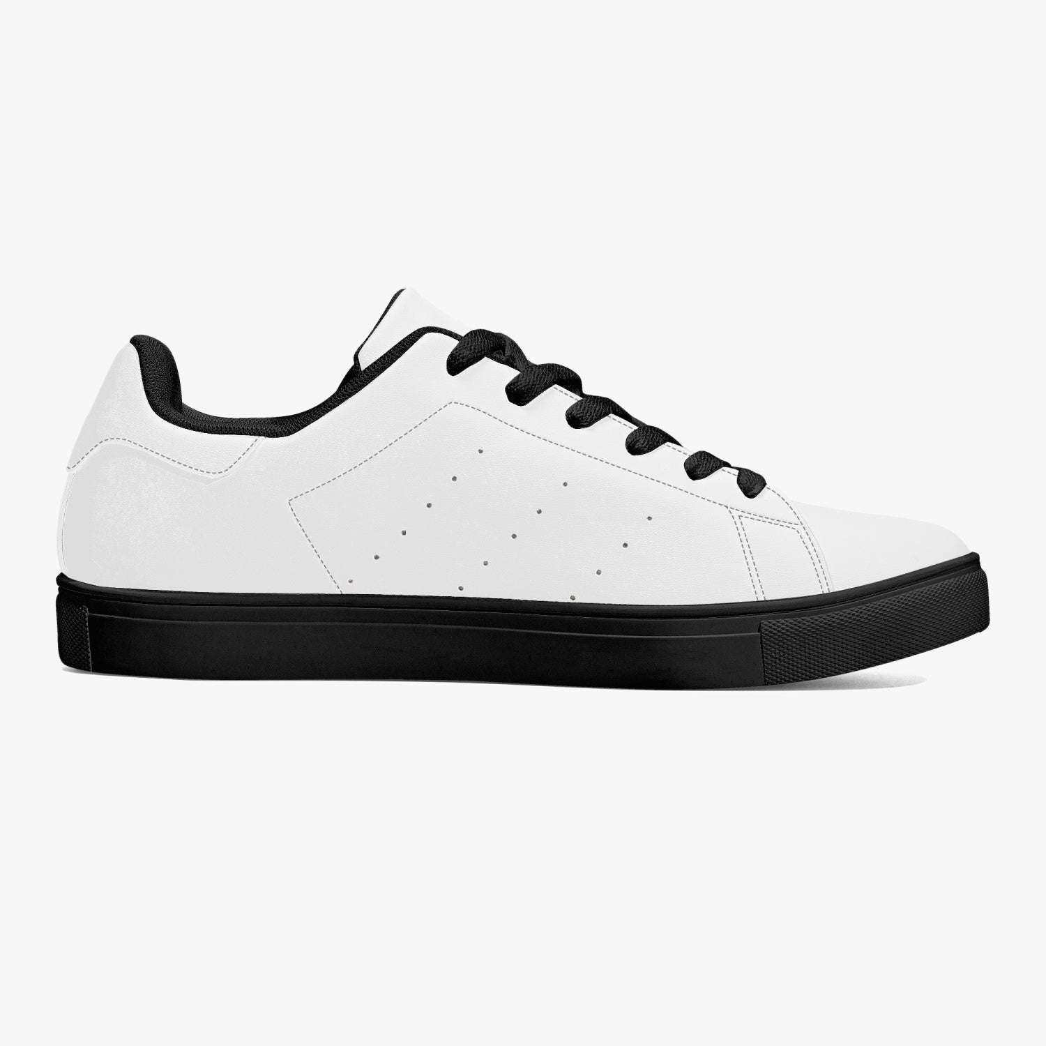 Jacki Easlick Lux Egg Low-Top Leather Sneakers featuring an all-over-print leather upper and classic lace-up design.