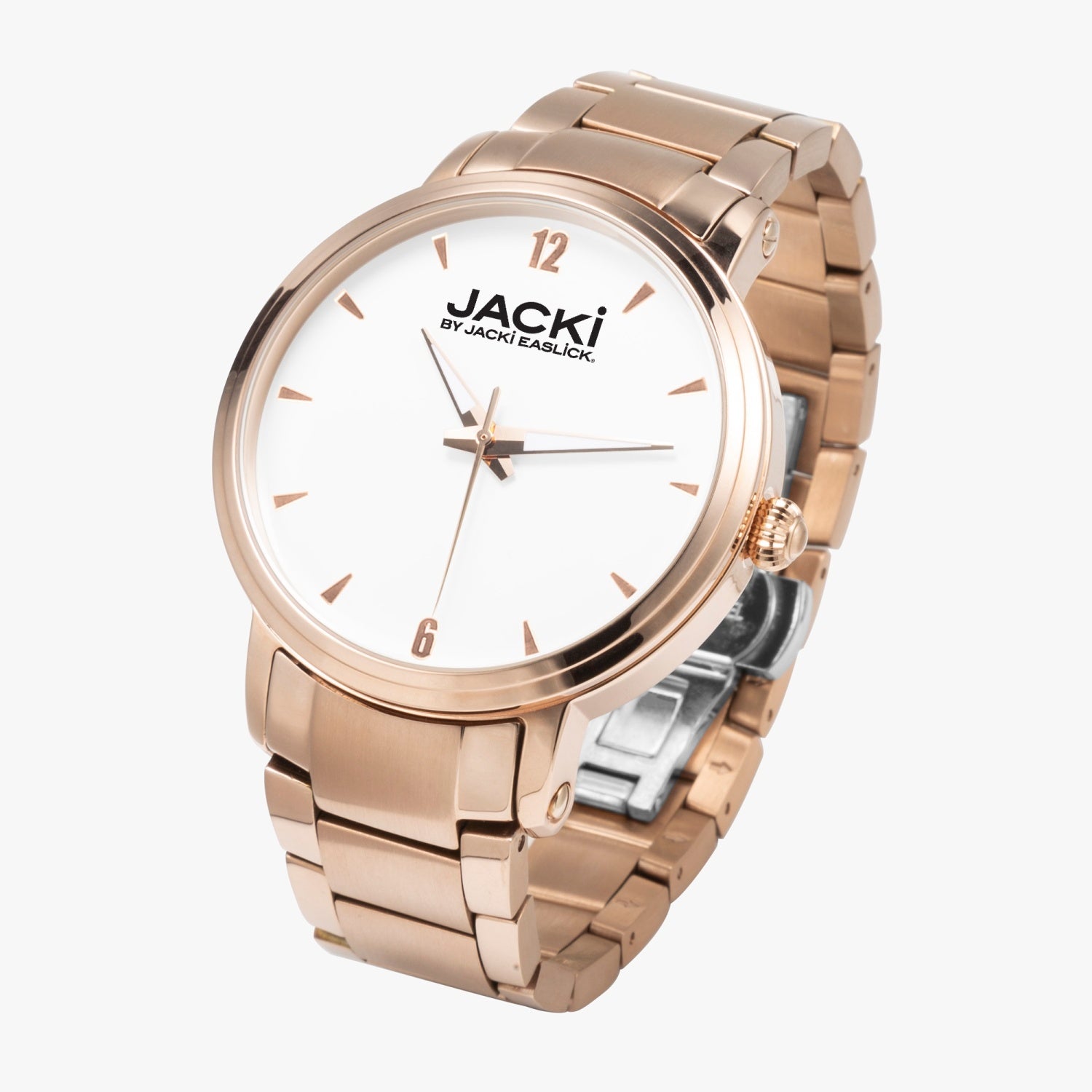 Jacki Easlick Steel Strap Automatic Watch with stainless steel case and classic design, showcasing its elegant features.