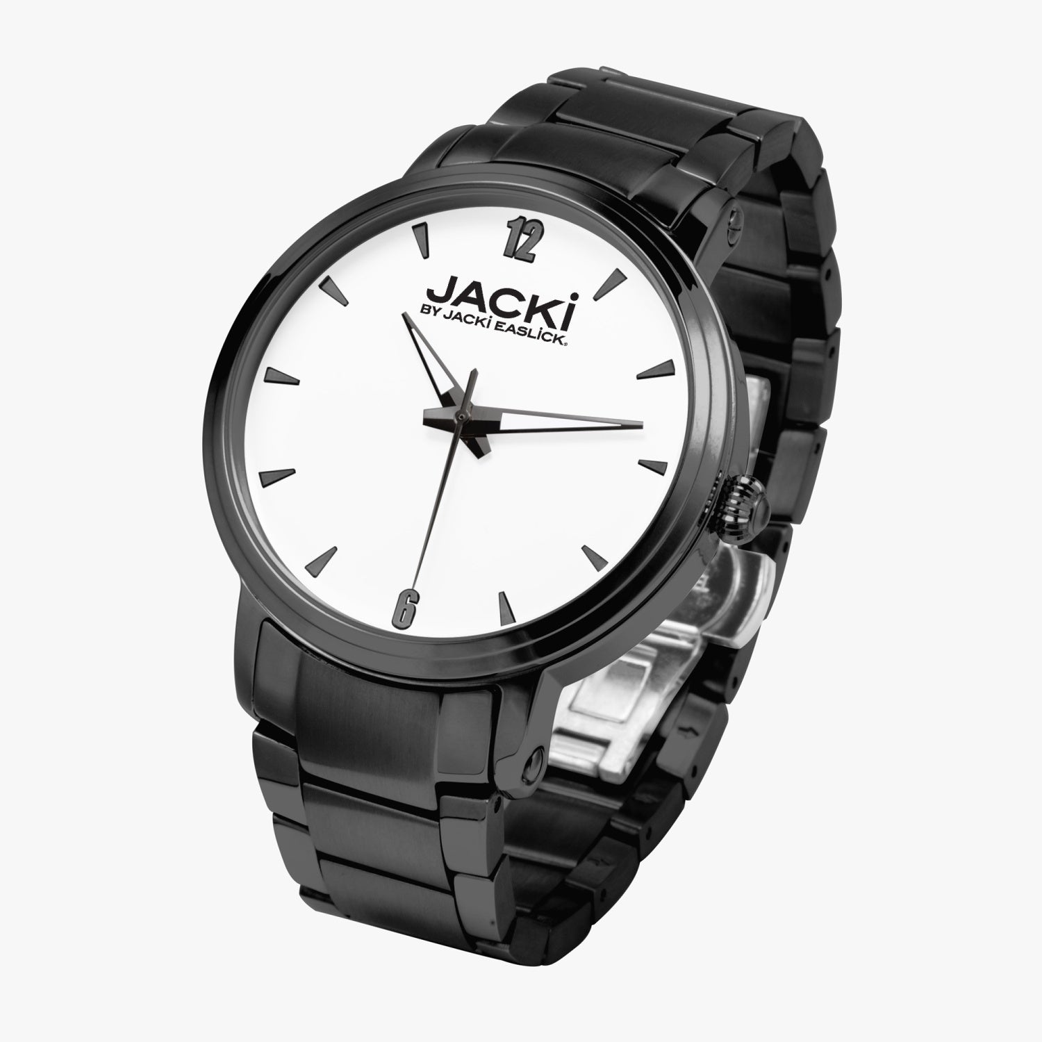 Jacki Easlick Steel Strap Automatic Watch with stainless steel case and classic design, showcasing its elegant features.