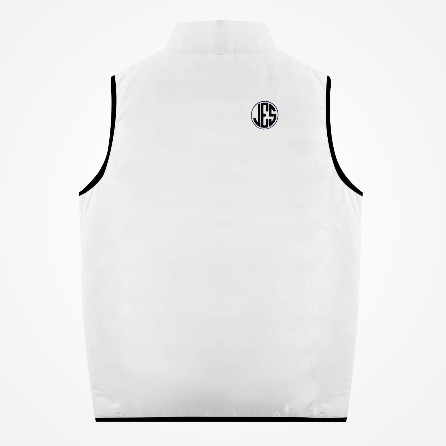 JES Cotton Zipper-up Vest in various sizes, showcasing its soft fabric and stylish design.