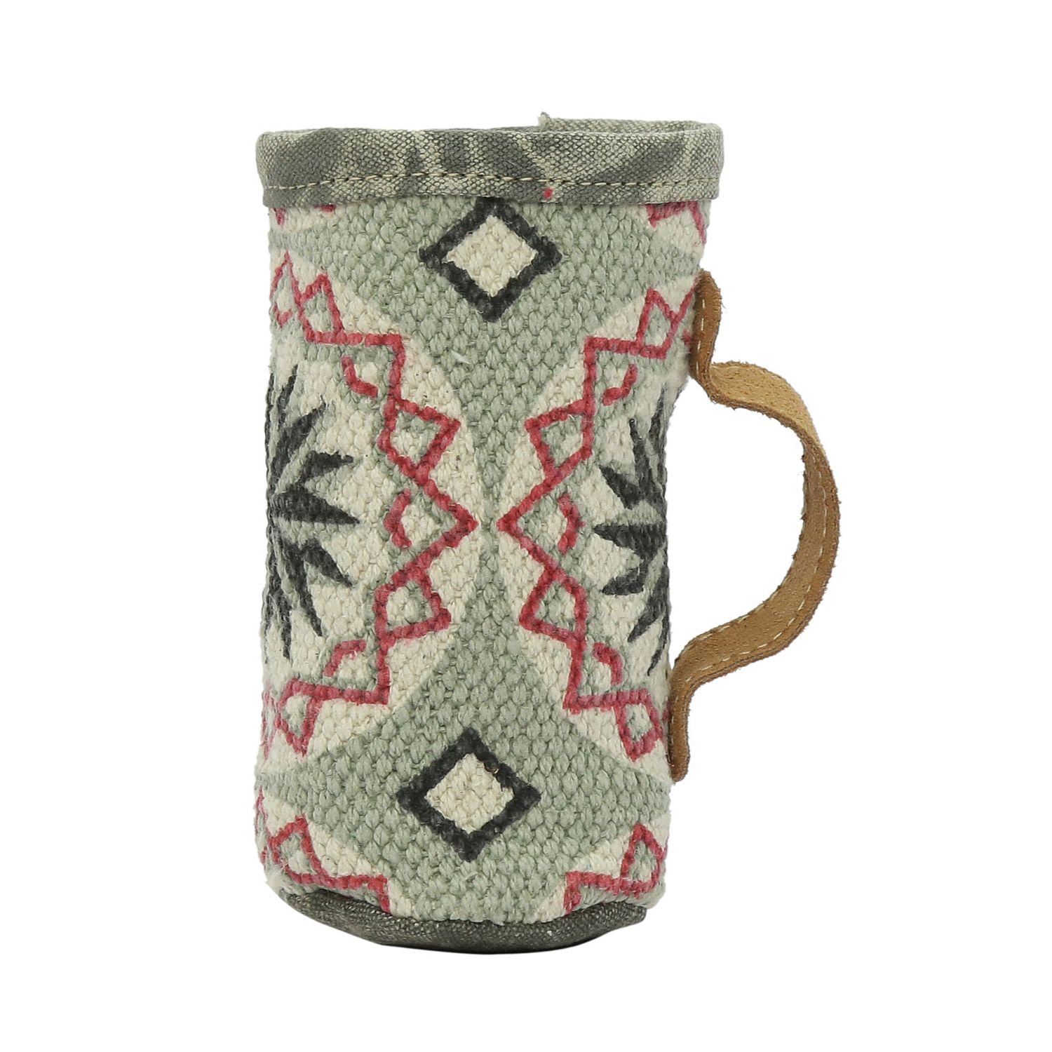 JH-1717 cane holder made from rug and leather, showcasing its stylish design and comfortable grip.