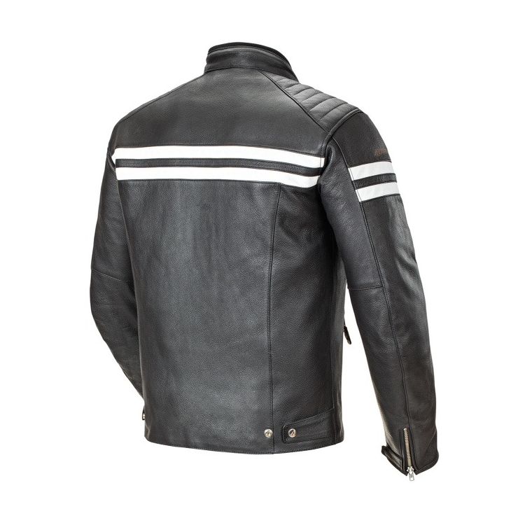 Joe Rocket Classic '92 Jacket made of durable cowhide leather, featuring adjustable collar and multiple pockets.