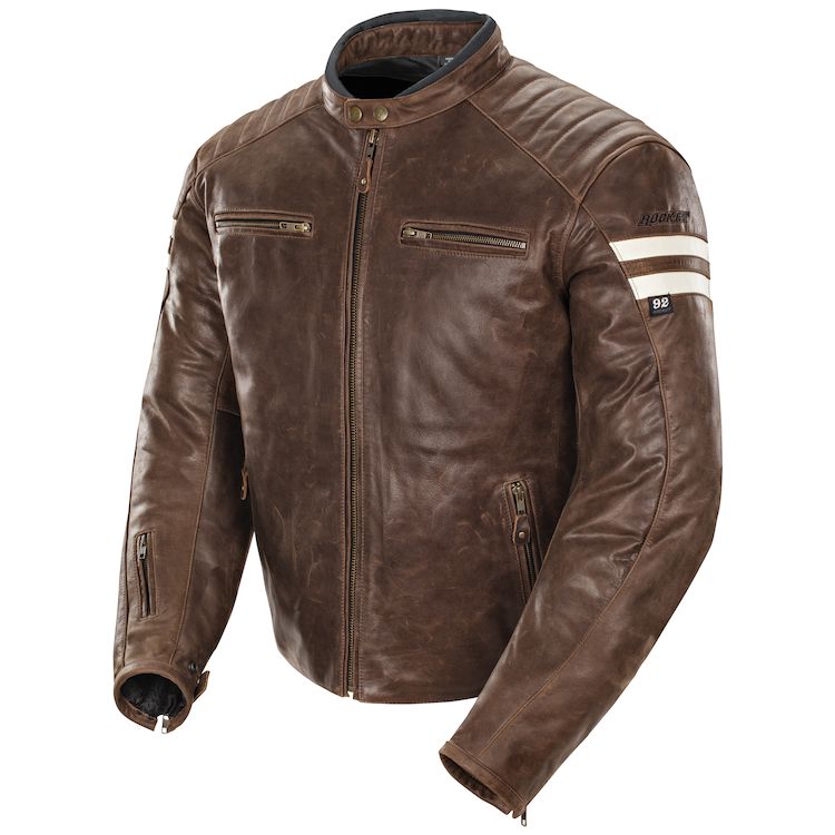 Joe Rocket Classic '92 Jacket made from durable cowhide with multiple pockets and adjustable features.