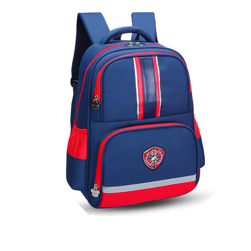 Korean Style Schoolbag for primary school students, featuring a trendy letter pattern, durable Oxford cloth, and comfortable straps.