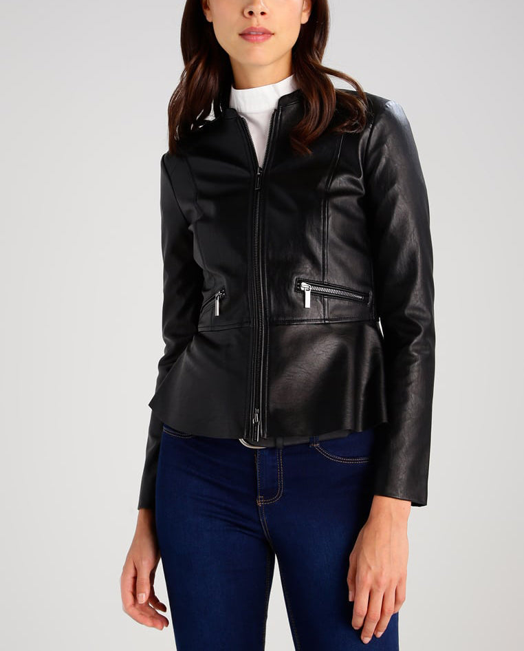 Koza Leathers Women's Real Lambskin Leather Bomber Jacket KW268 featuring high-quality leather, satin lining, and stylish design.