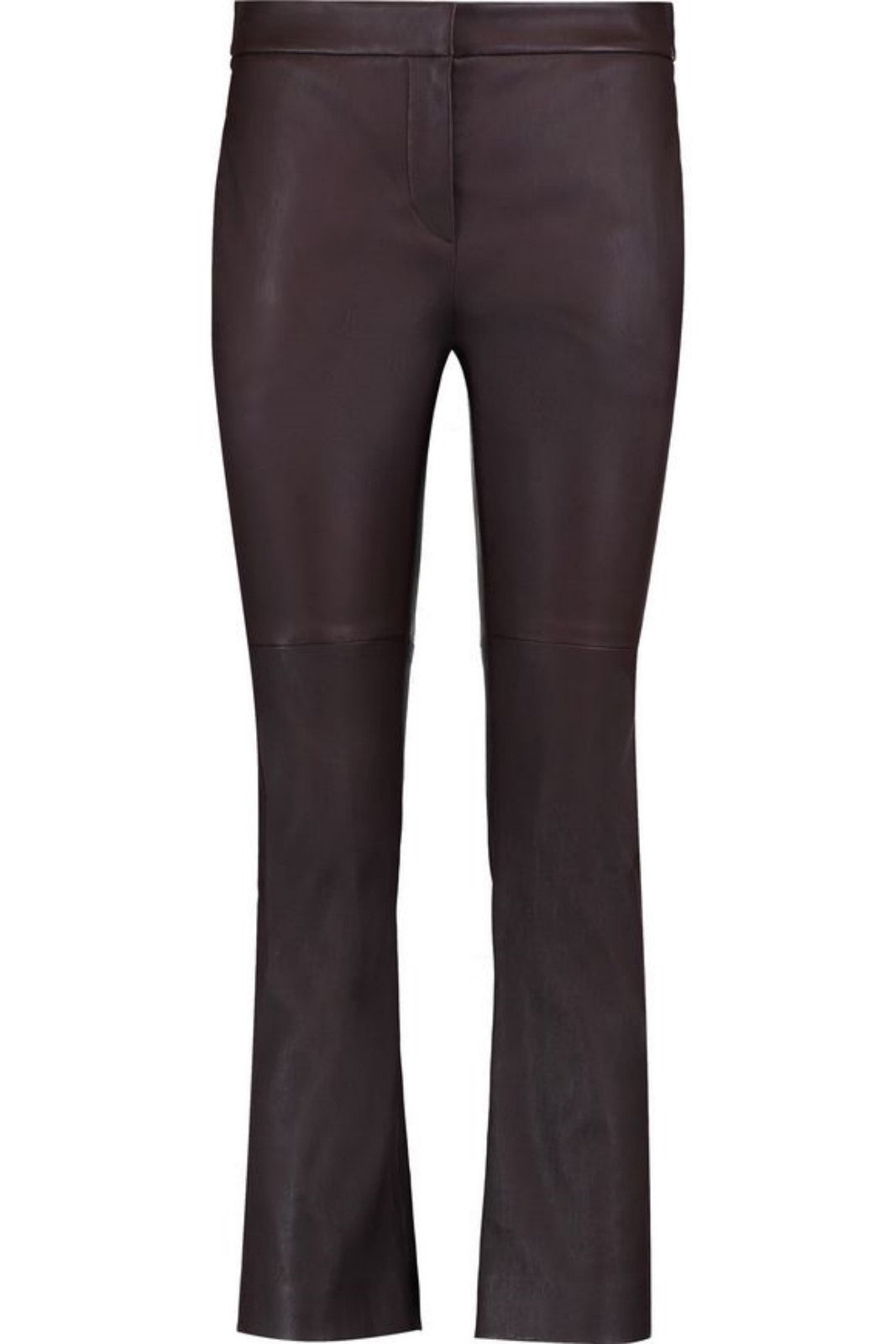 Koza Leathers Women's Real Lambskin Leather Capri Pant WP035, showcasing soft lambskin leather with fine stitching and pockets.