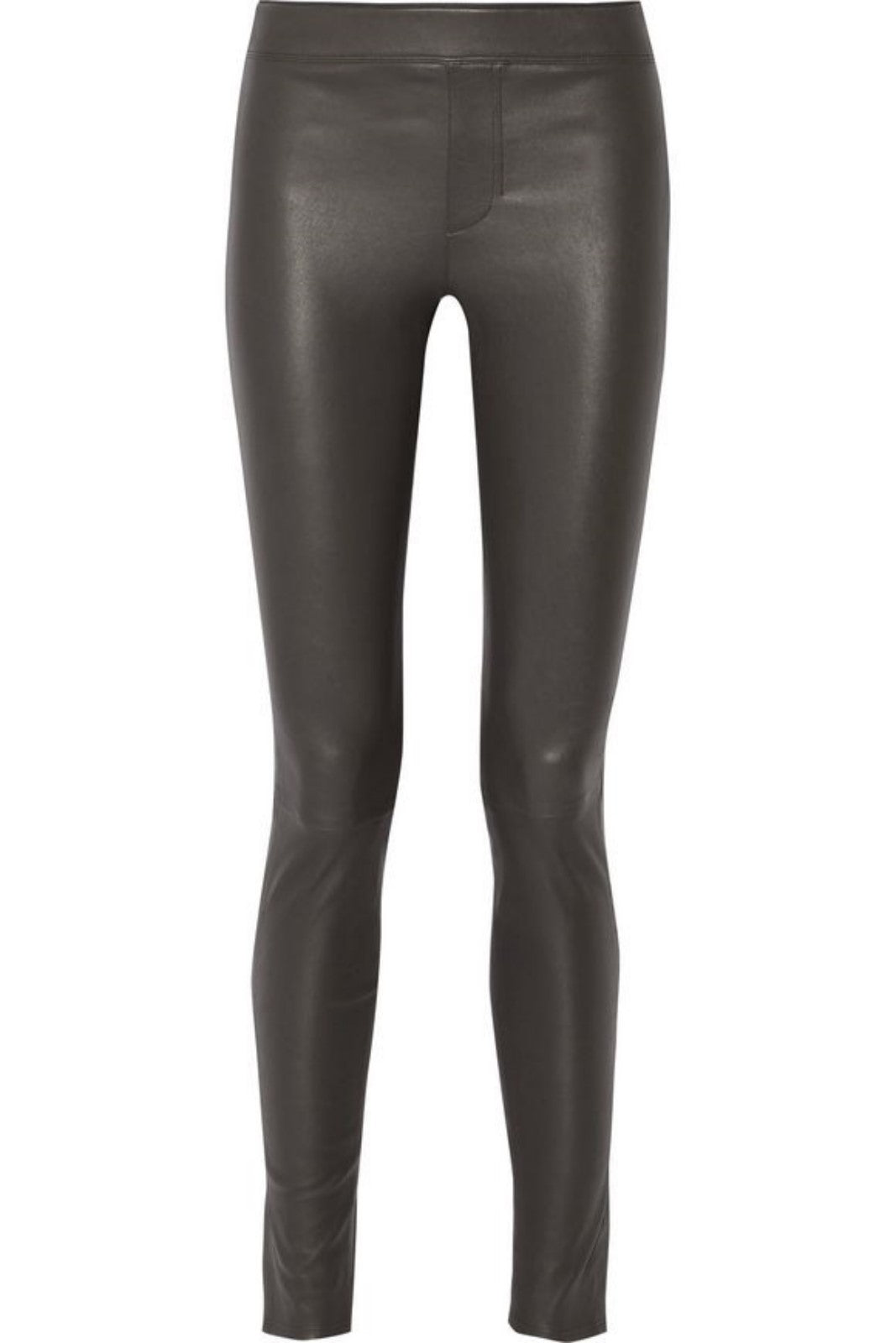 Koza Leathers Women's Real Lambskin Leather Skinny Pant WP074 displayed on a mannequin, showcasing its sleek design and high-quality lambskin leather.