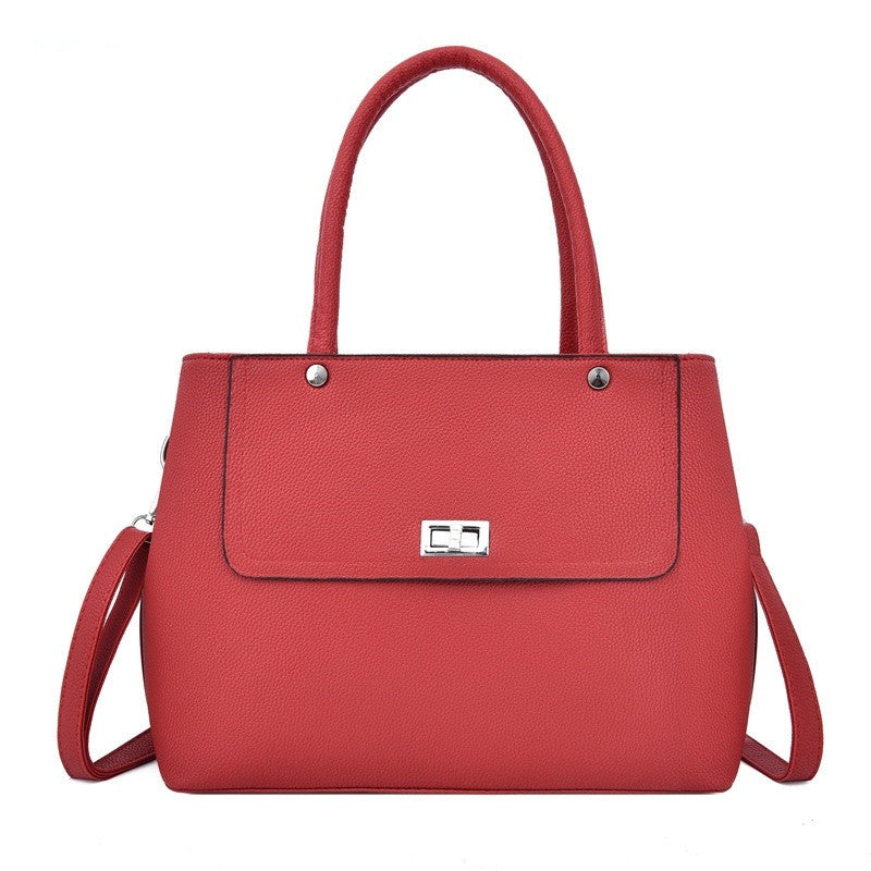 Ladies' Fashion All-Match Messenger Bag in stylish design, made from durable polyester and PU, perfect for daily use.