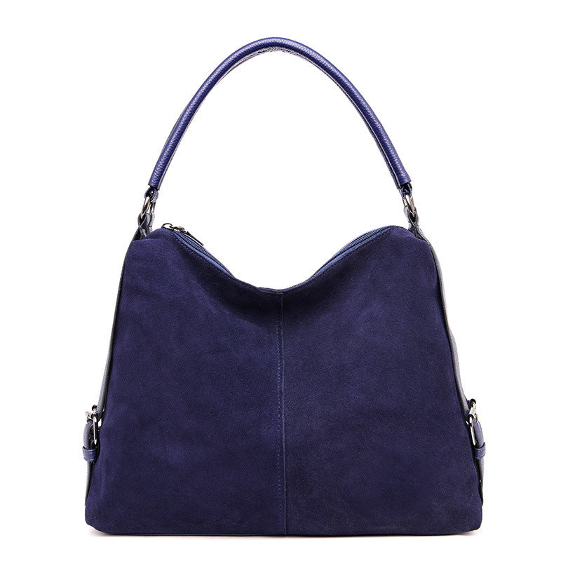 Lady's Dumpling Shape One-shoulder Messenger Bag in stylish design, featuring a soft PU exterior and spacious interior with multiple pockets.