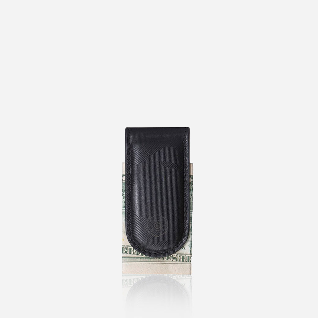 Leather Money Clip Wallet in Camo, showcasing its stylish design and durable leather material.