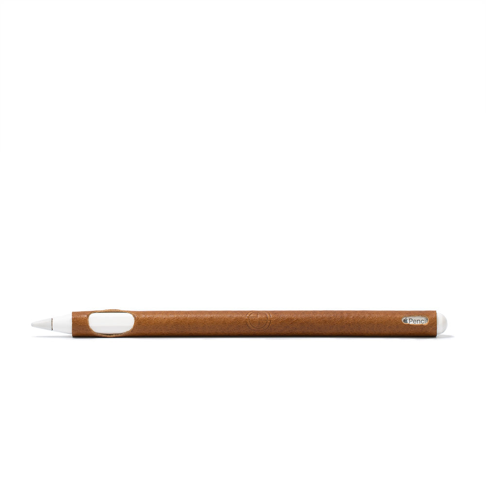 Premium leather sleeve designed for Apple Pencil 2nd generation, showcasing its luxurious Italian leather and snug fit.