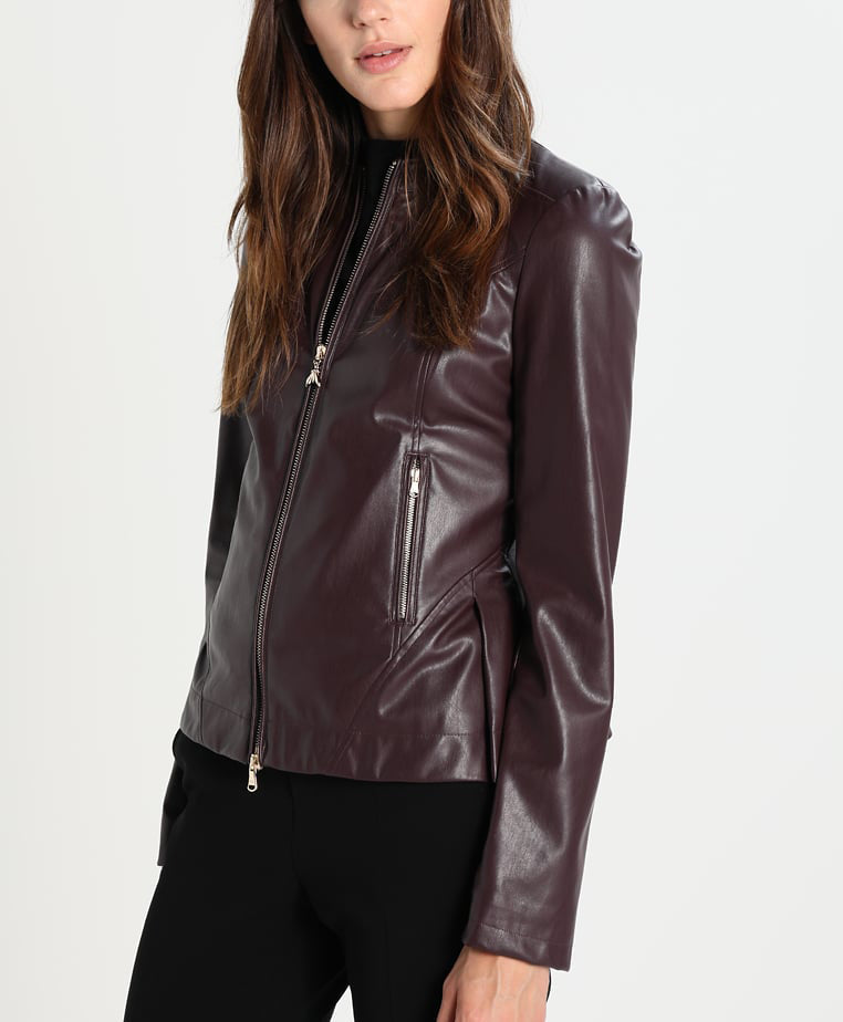 Leathers Women's Real Lambskin Leather Bomber Jacket KW202 showcasing its luxurious design, soft satin lining, and durable YKK zipper.