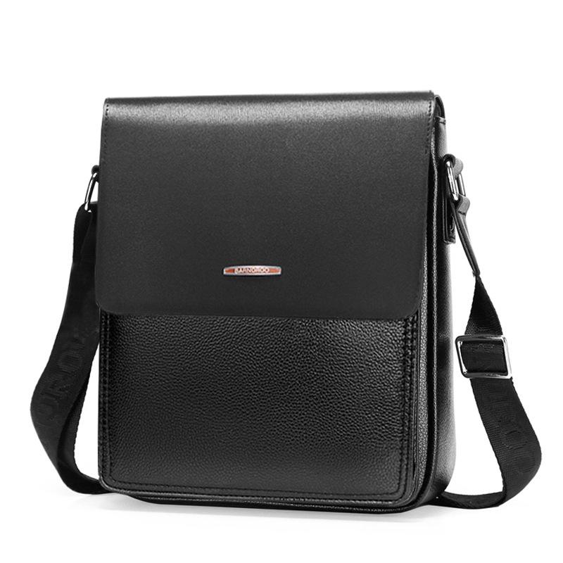 Leisure Business Messenger Bag made of durable PU material, available in small and large sizes, perfect for travel and business use.