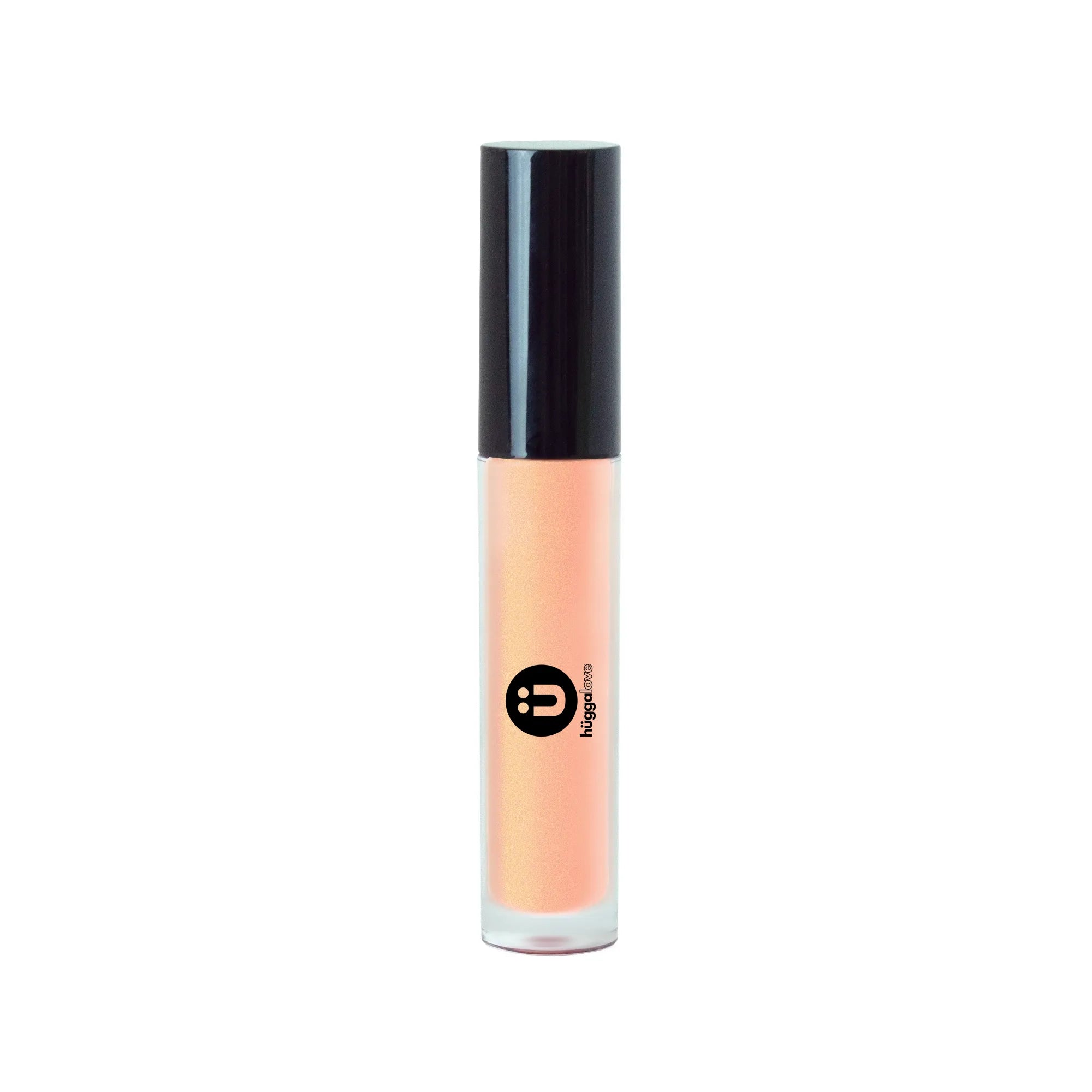 A tube of Dripping Gold Lip Gloss showcasing its shimmering golden hue, perfect for adding shine and fullness to lips.