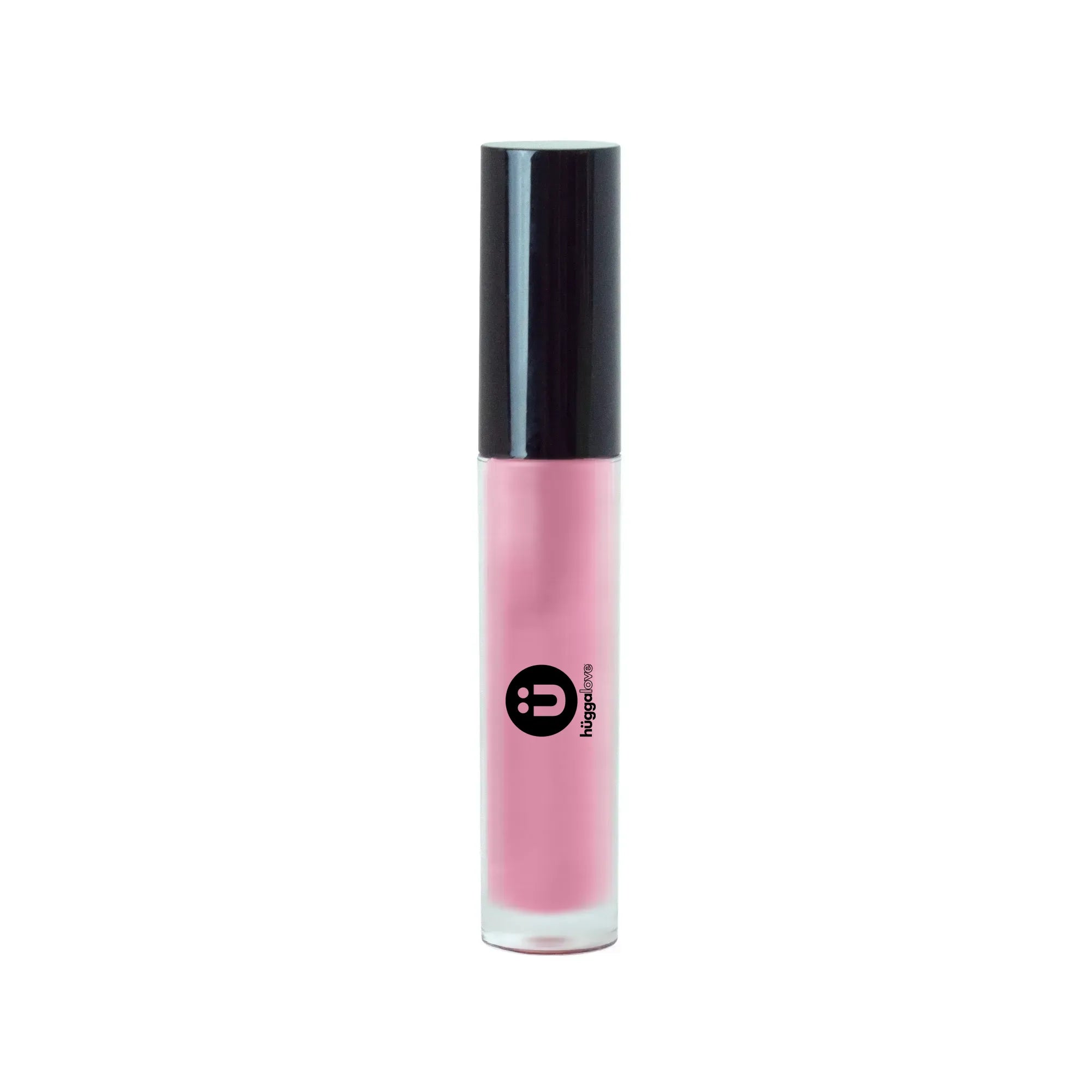 Pinky Lip Gloss in a sleek tube, showcasing its vibrant pink color and doe-shaped applicator for easy application.