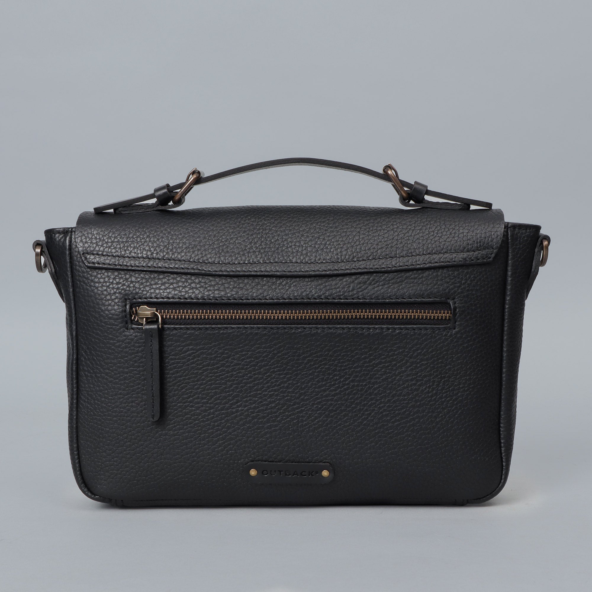 London Crossbody Bag made from premium full grain leather with vintage lock and multiple compartments.