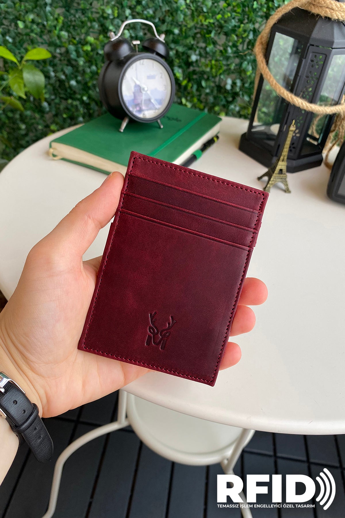 Lotus Genuine Leather Magician Wallet showcasing premium leather, elegant design, and RFID technology.