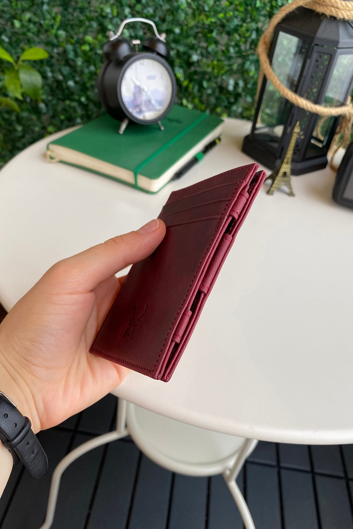 Lotus Genuine Leather Magician Wallet showcasing premium leather, elegant design, and RFID technology.