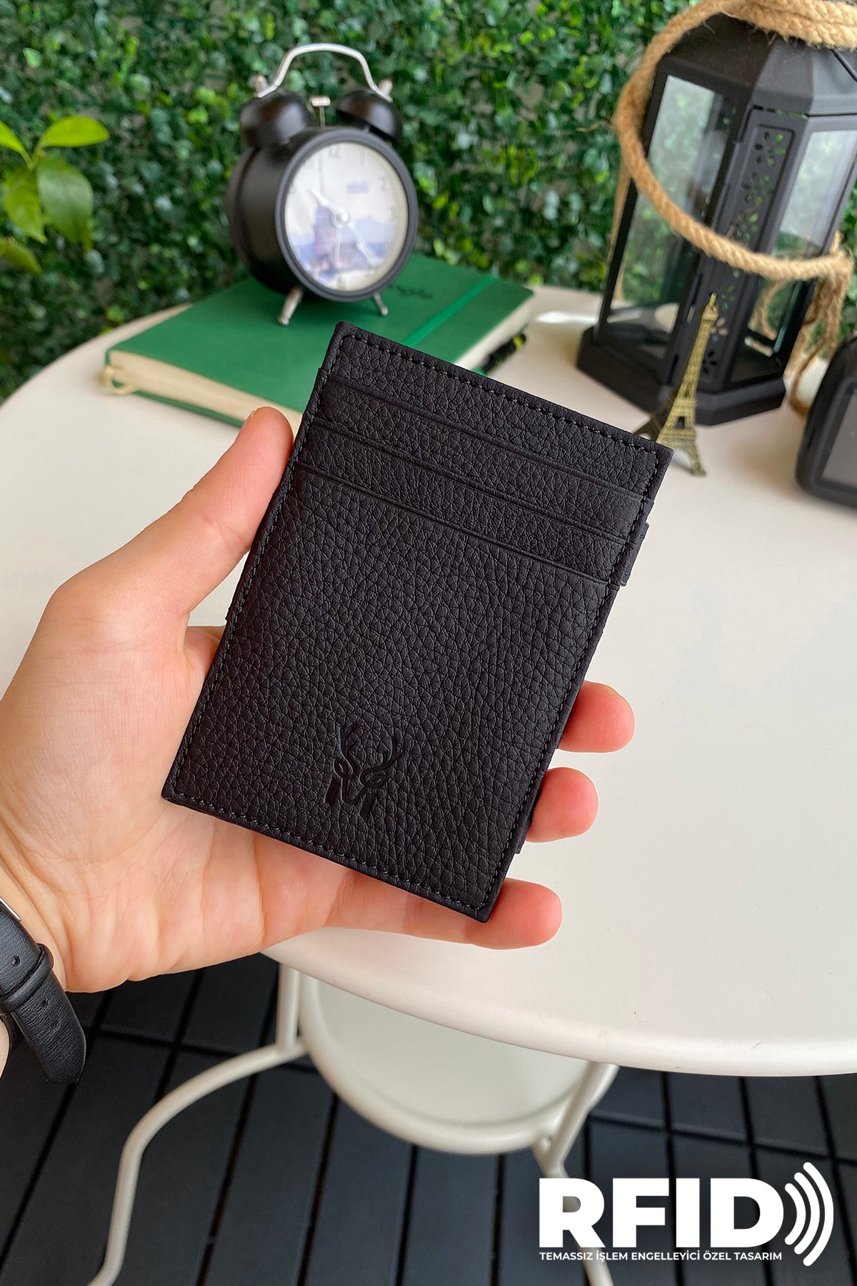 Lotus Genuine Leather Magician Wallet showcasing premium leather, elegant design, and RFID technology.