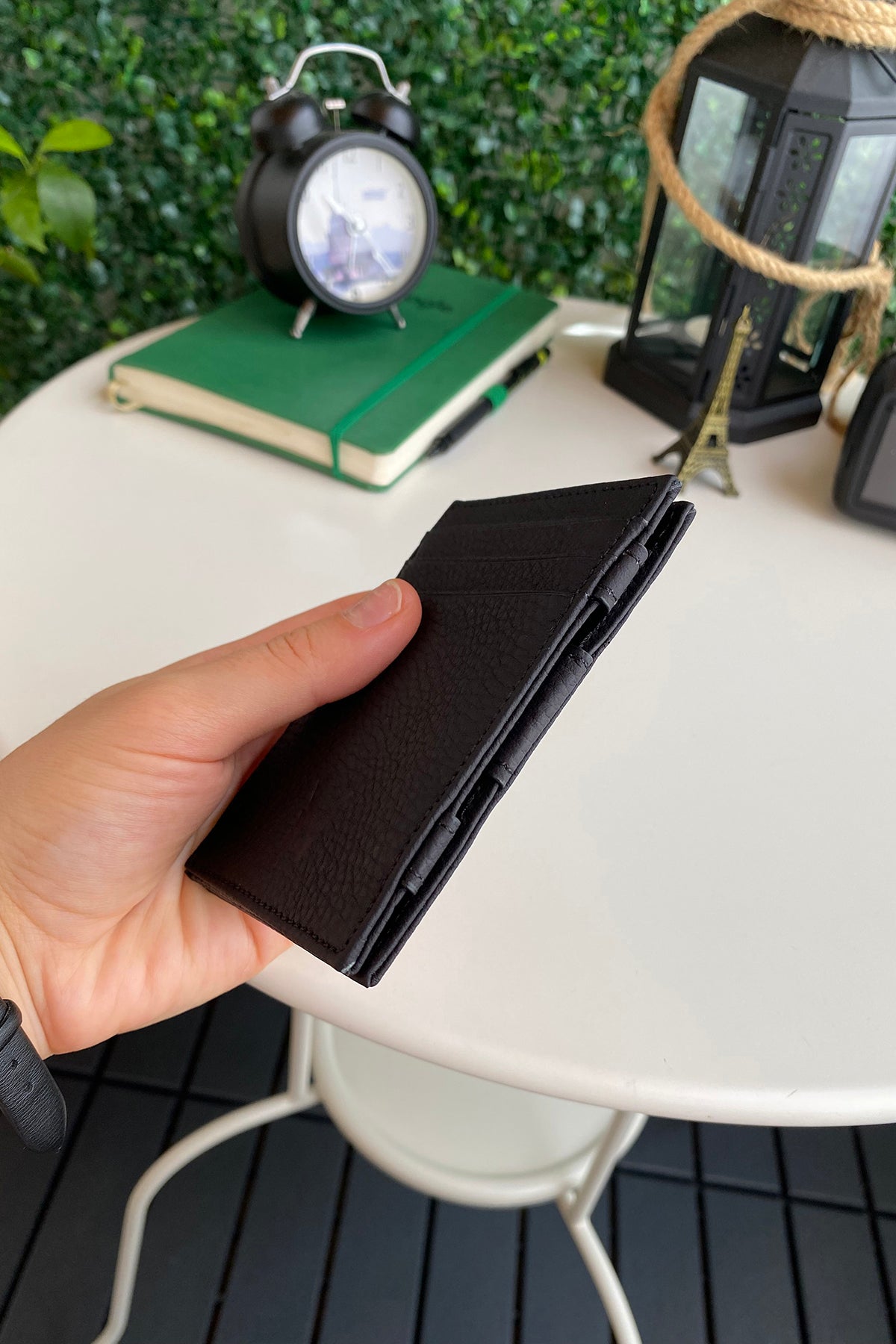 Lotus Genuine Leather Magician Wallet showcasing premium leather, elegant design, and RFID technology.