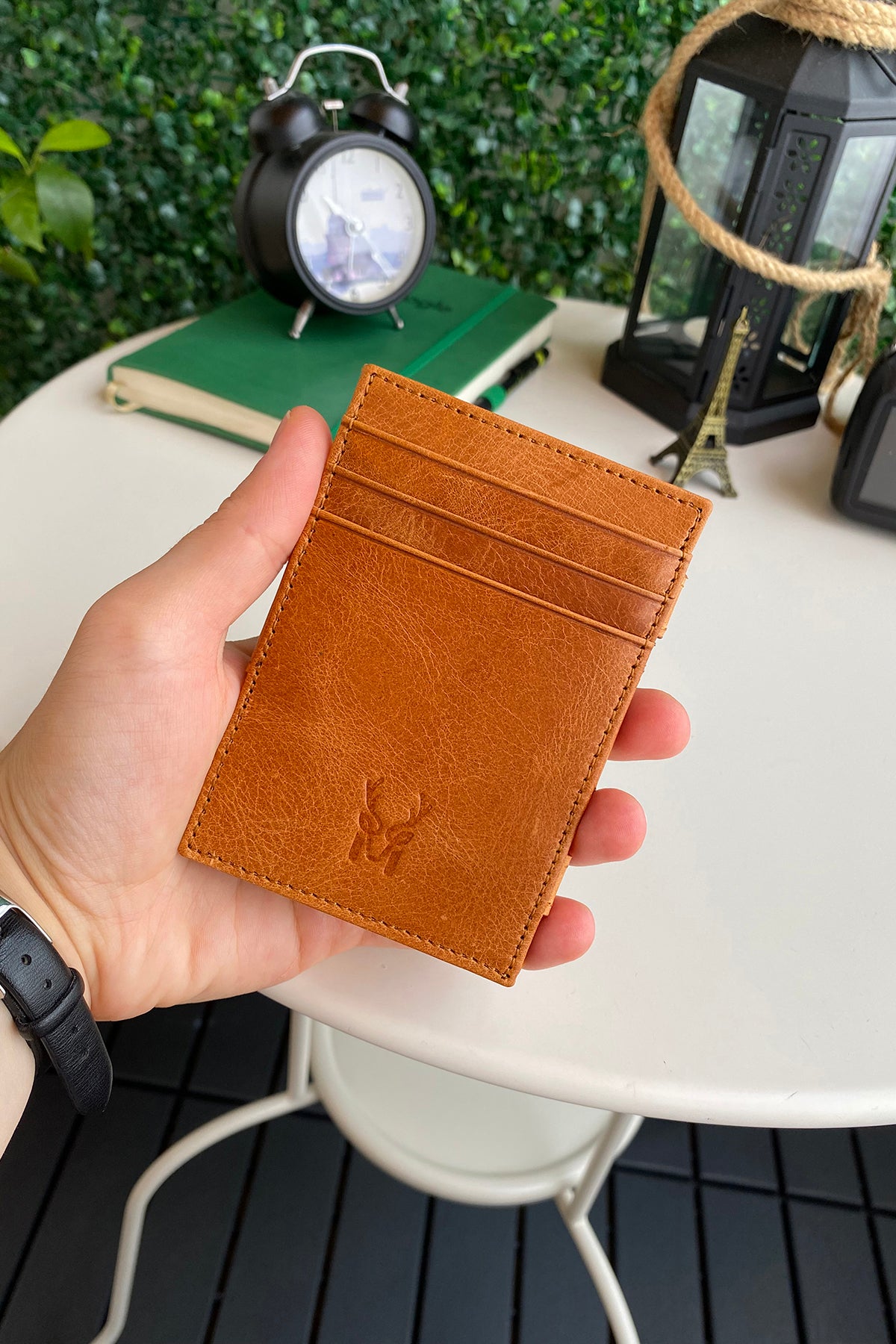 Lotus Genuine Leather Magician Wallet showcasing premium leather, elegant design, and RFID technology.