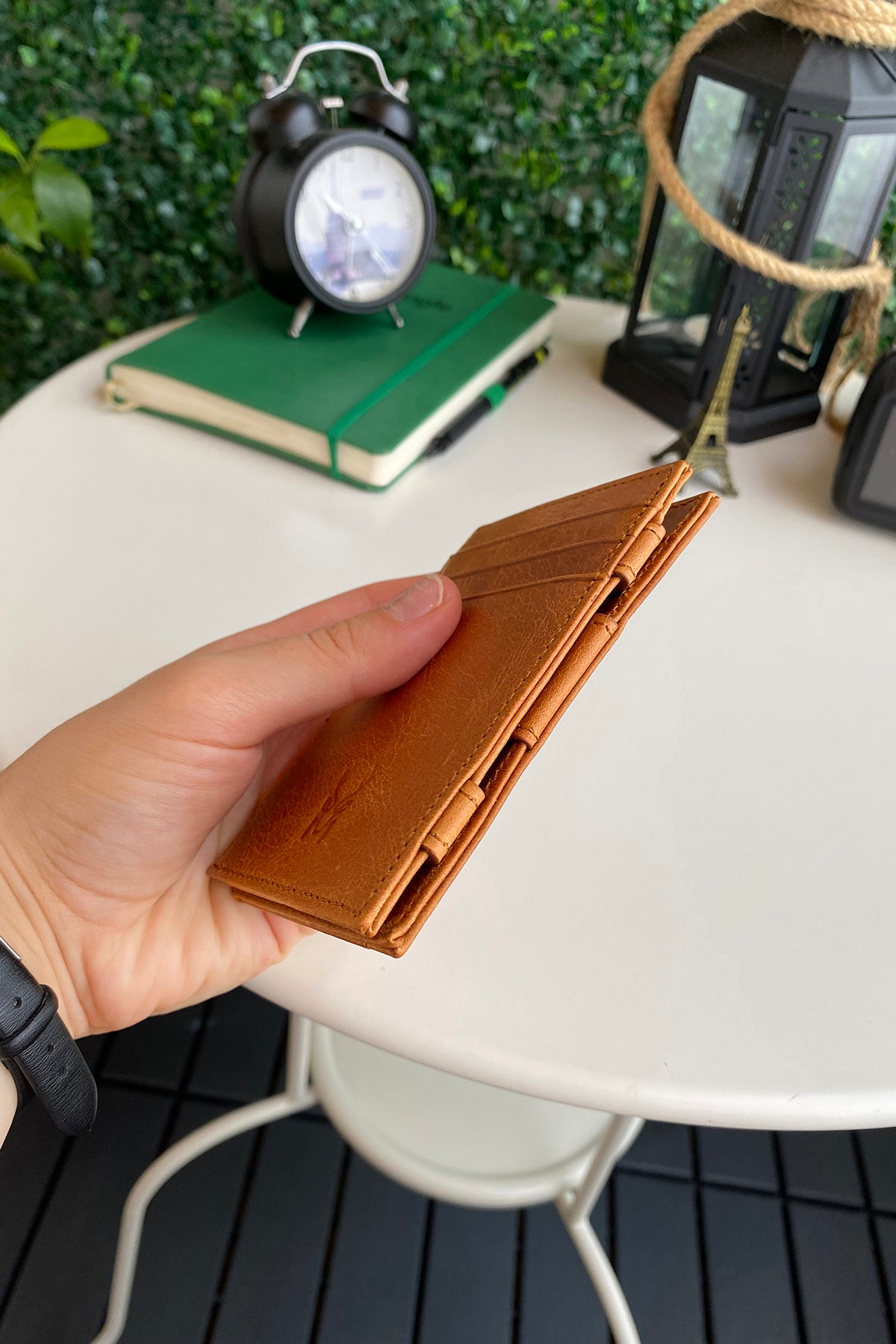 Lotus Genuine Leather Magician Wallet showcasing premium leather, elegant design, and RFID technology.