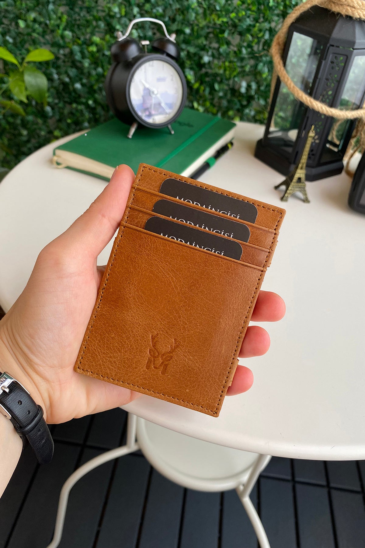 Lotus Genuine Leather Magician Wallet showcasing premium leather, elegant design, and RFID technology.