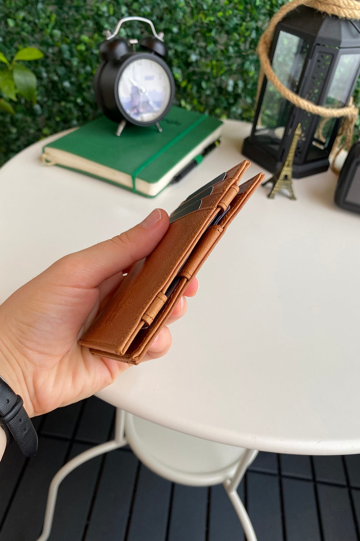 Lotus Genuine Leather Magician Wallet showcasing premium leather, elegant design, and RFID technology.