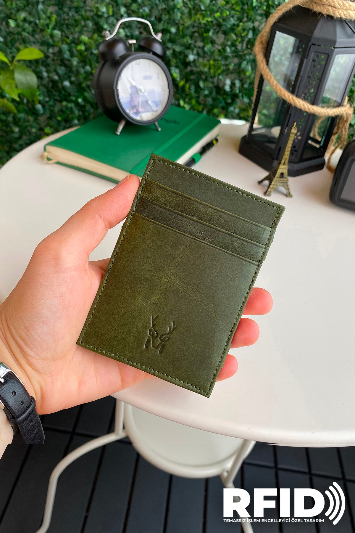 Lotus Genuine Leather Magician Wallet showcasing premium leather, elegant design, and RFID technology.