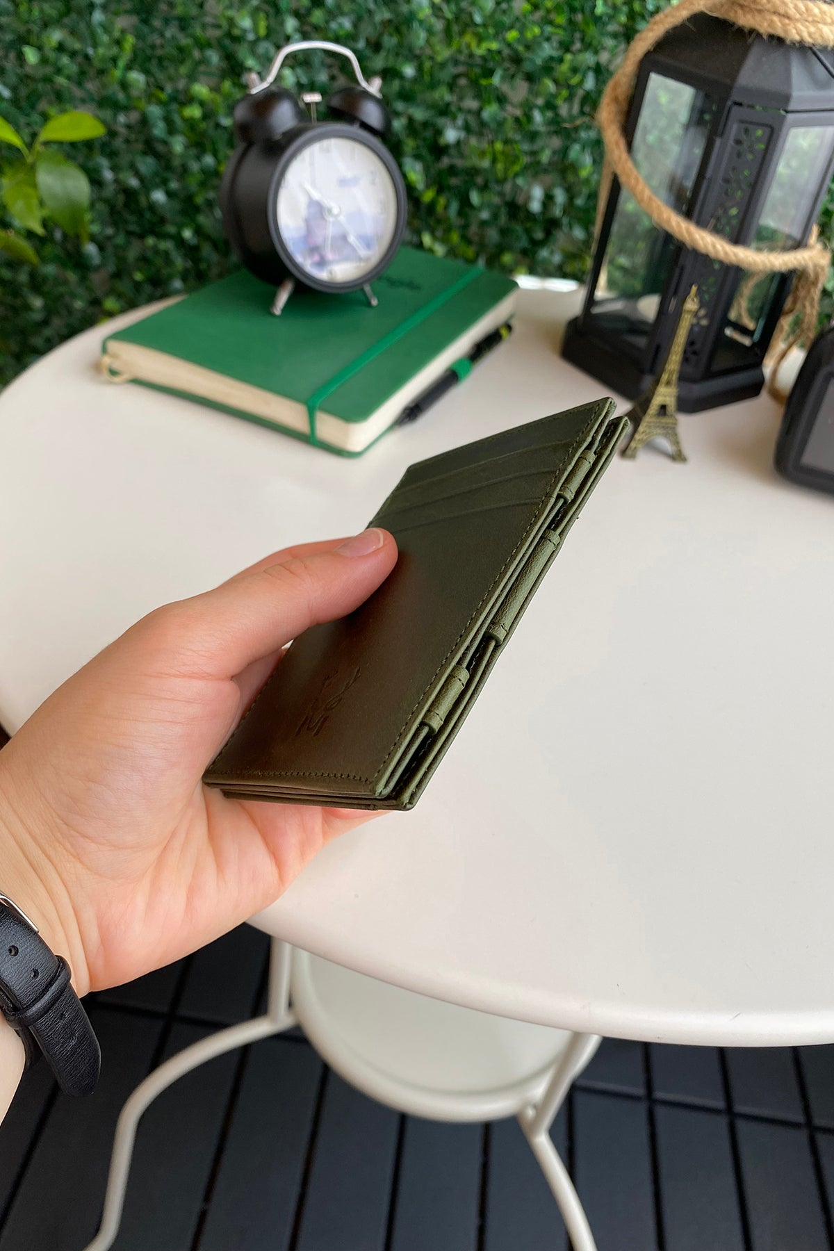 Lotus Genuine Leather Magician Wallet showcasing premium leather, elegant design, and RFID technology.