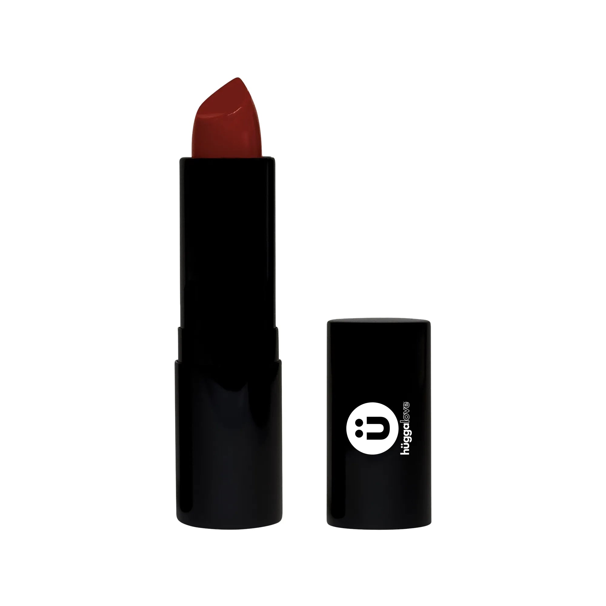 Luxury Matte Lipstick in Red Carpet Red, showcasing a vibrant red shade in a sleek tube, perfect for glamorous looks.