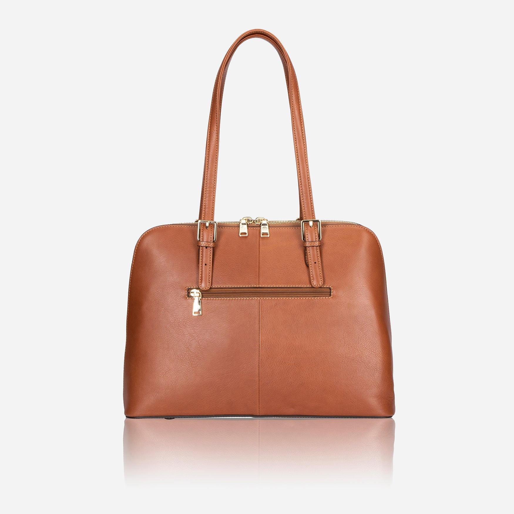 Madrid Ladies Business Handbag in Tan, showcasing its stylish design and spacious interior, perfect for professional use.