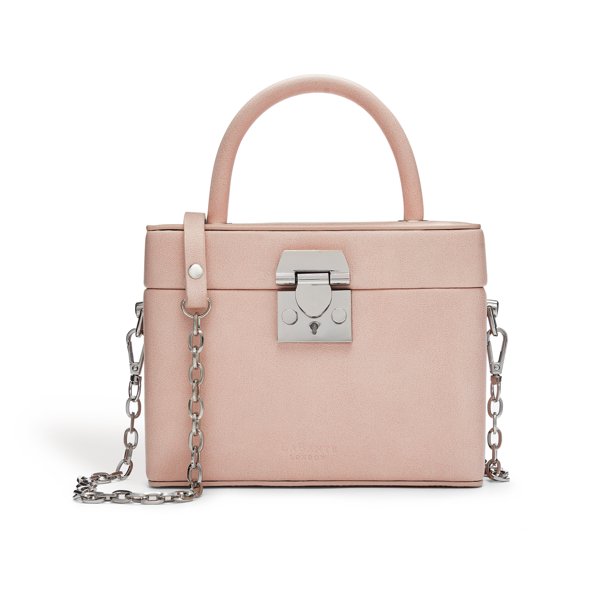 Mae Pink Party Crossbody bag featuring custom hardware and a stylish design, perfect for festive occasions.