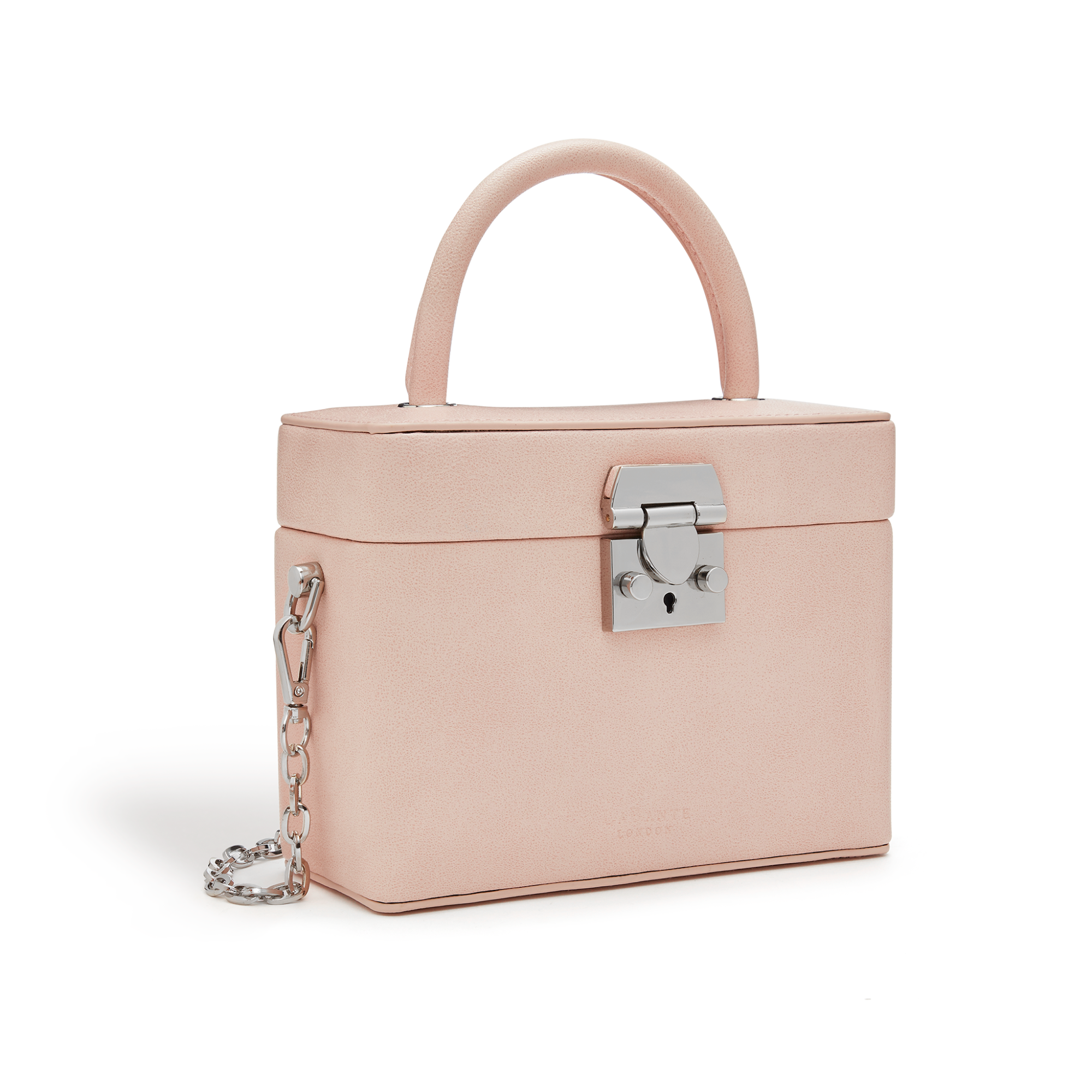 Mae Pink Party Crossbody bag featuring custom hardware and a stylish design, perfect for festive occasions.