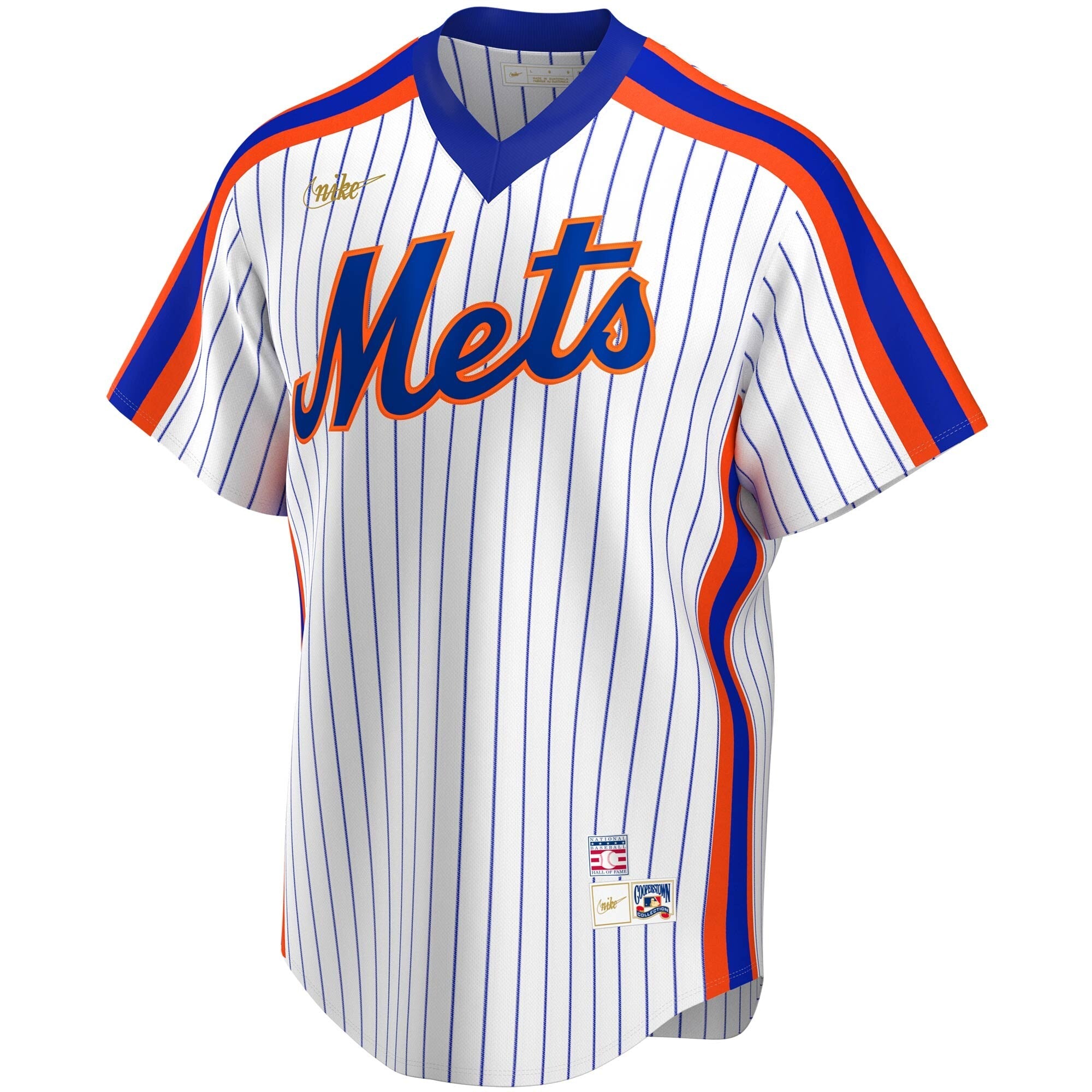 Men's Nike Tom Seaver New York Mets Cooperstown Collection Royal jersey featuring team logo and player details.