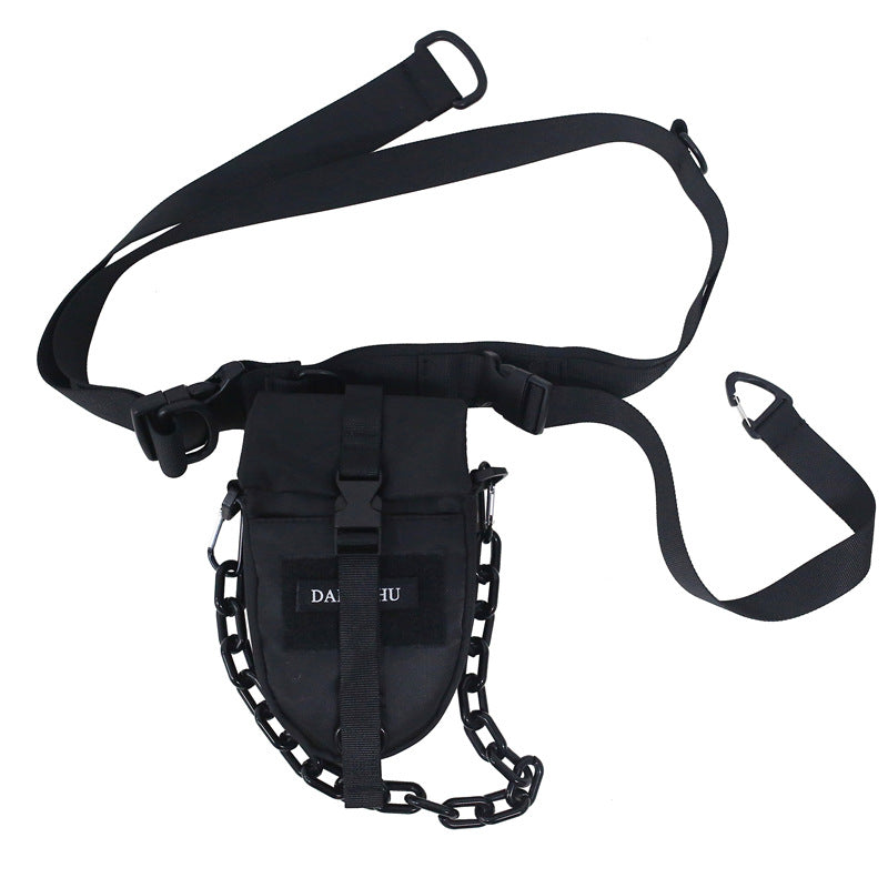 Men's Nylon Tooling Waist Bag in a sleek design, featuring a durable nylon exterior and a compact size, ideal for everyday use.