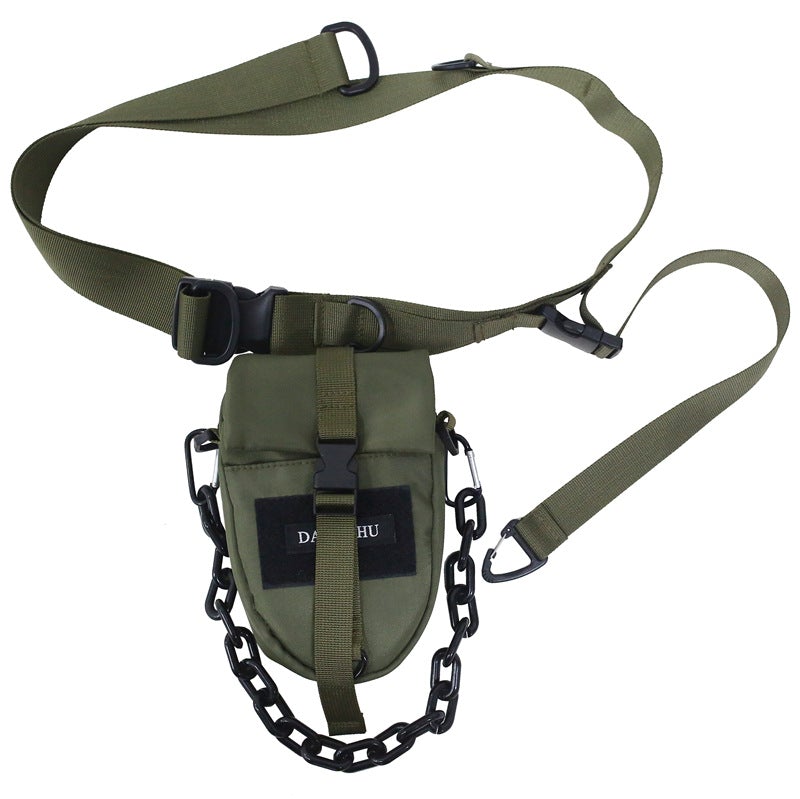 Men's Nylon Tooling Waist Bag in a sleek design, featuring a durable nylon exterior and a compact size, ideal for everyday use.