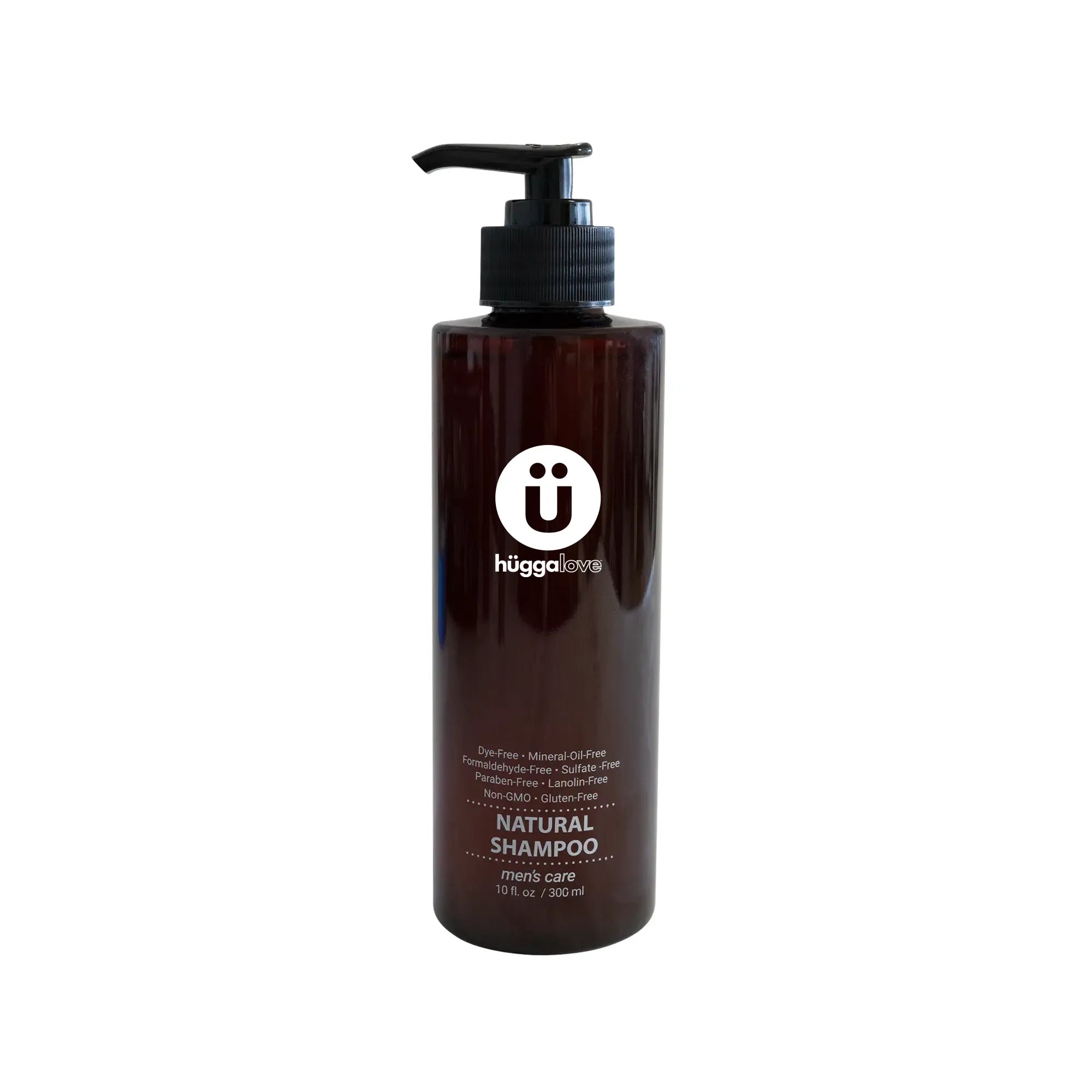 Men's Shampoo bottle with organic ingredients, featuring a sleek design and natural extracts for hair care.