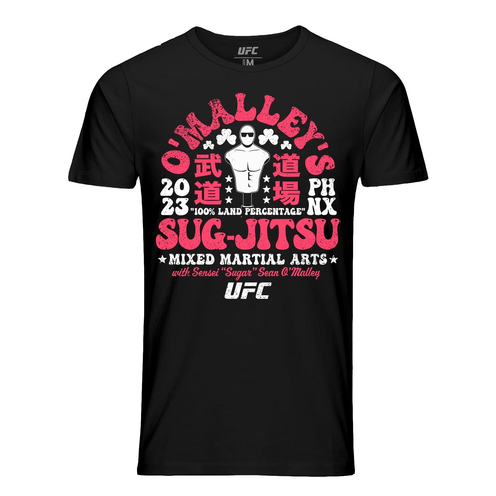 Men's UFC Sean O'Malley Sug-jitsu T-Shirt featuring a stylish design and made from 100% ringspun cotton.