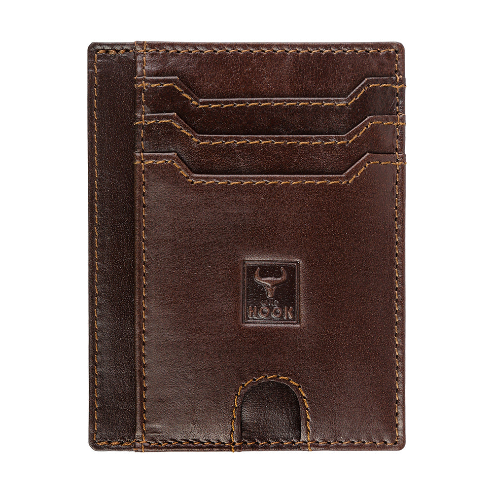 Modern Wallet in sleek black leather, showcasing card slots and cash compartment, perfect for stylish organization.