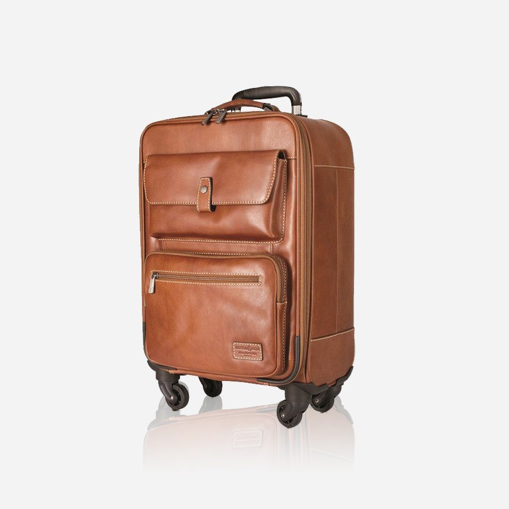 Montana 4 Wheel Cabin Trolley 47cm in Colt color, showcasing its sleek design and organizational features.