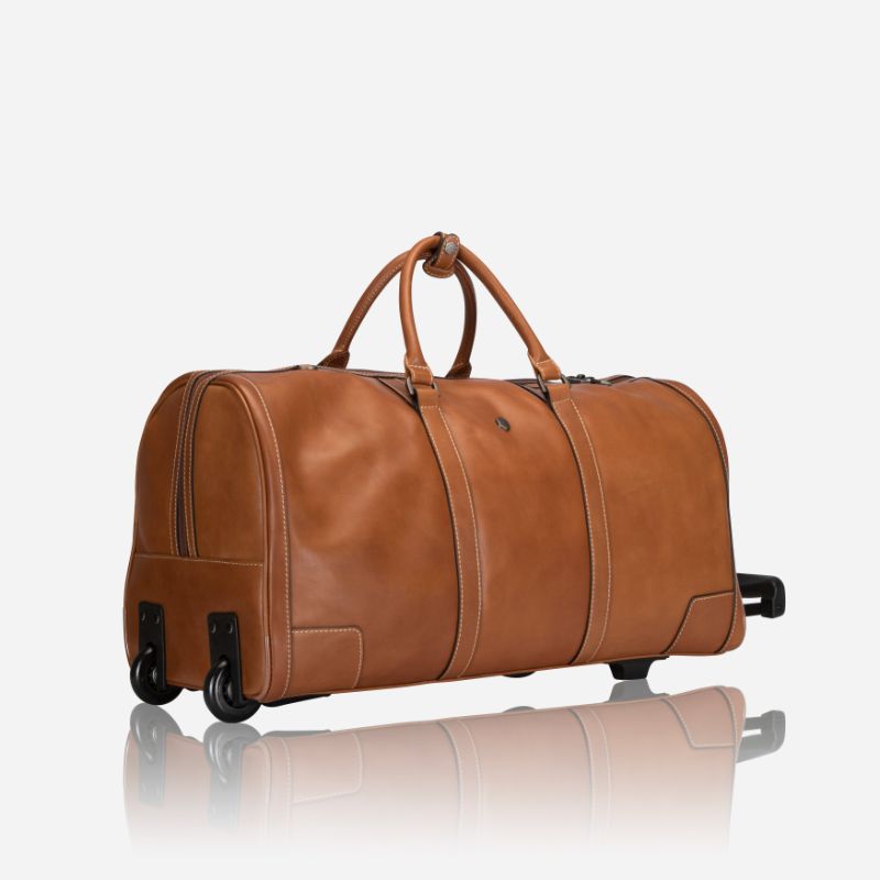 Montana New Duffel on Wheels in Colt color, showcasing spacious design and durable wheels.