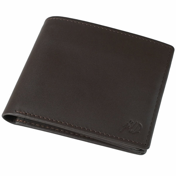 Multi Fold Natural Cow Hide Leather Mens Wallet showcasing its elegant design and multiple compartments for cards and cash.