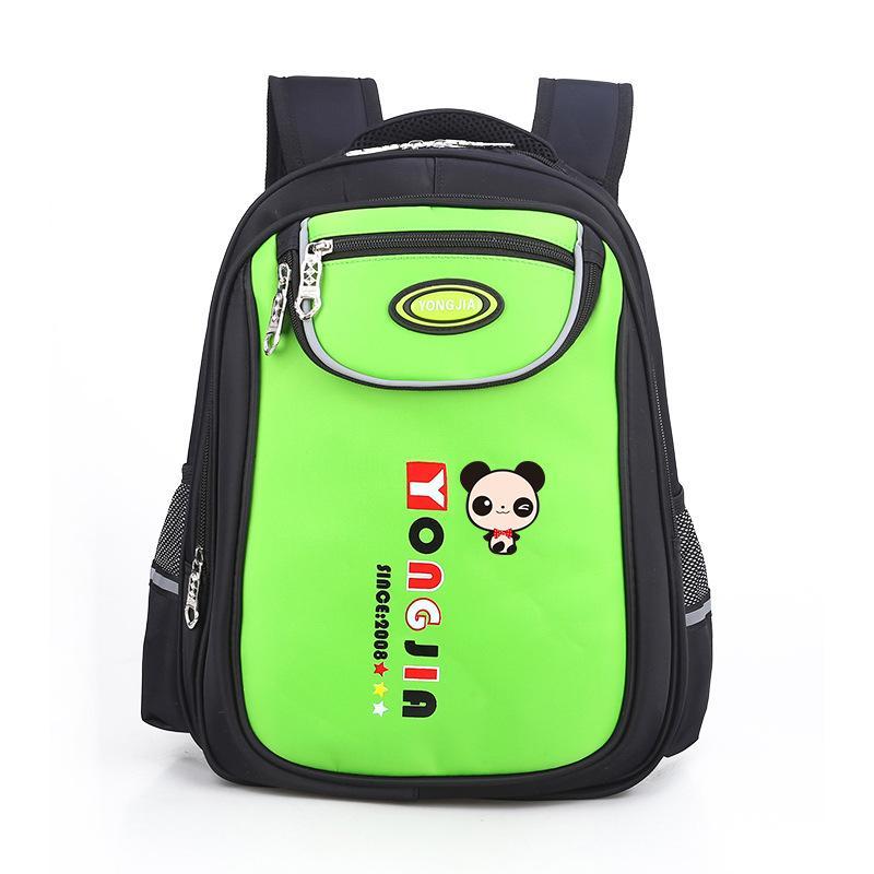 New Children's Shoulder Cartoon Schoolbag featuring a cute panda design, perfect for kids aged 6-12.