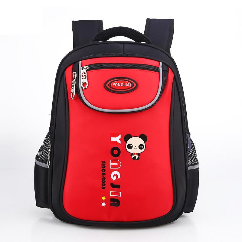 New Children's Shoulder Cartoon Schoolbag featuring a cute panda design, perfect for kids aged 6-12.