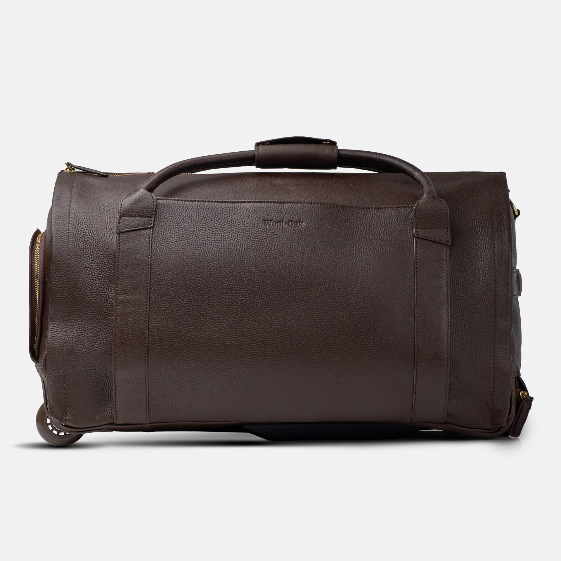 NOVA Small duffle bag featuring a minimalist design, rolling trolley convenience, and multiple storage pockets.