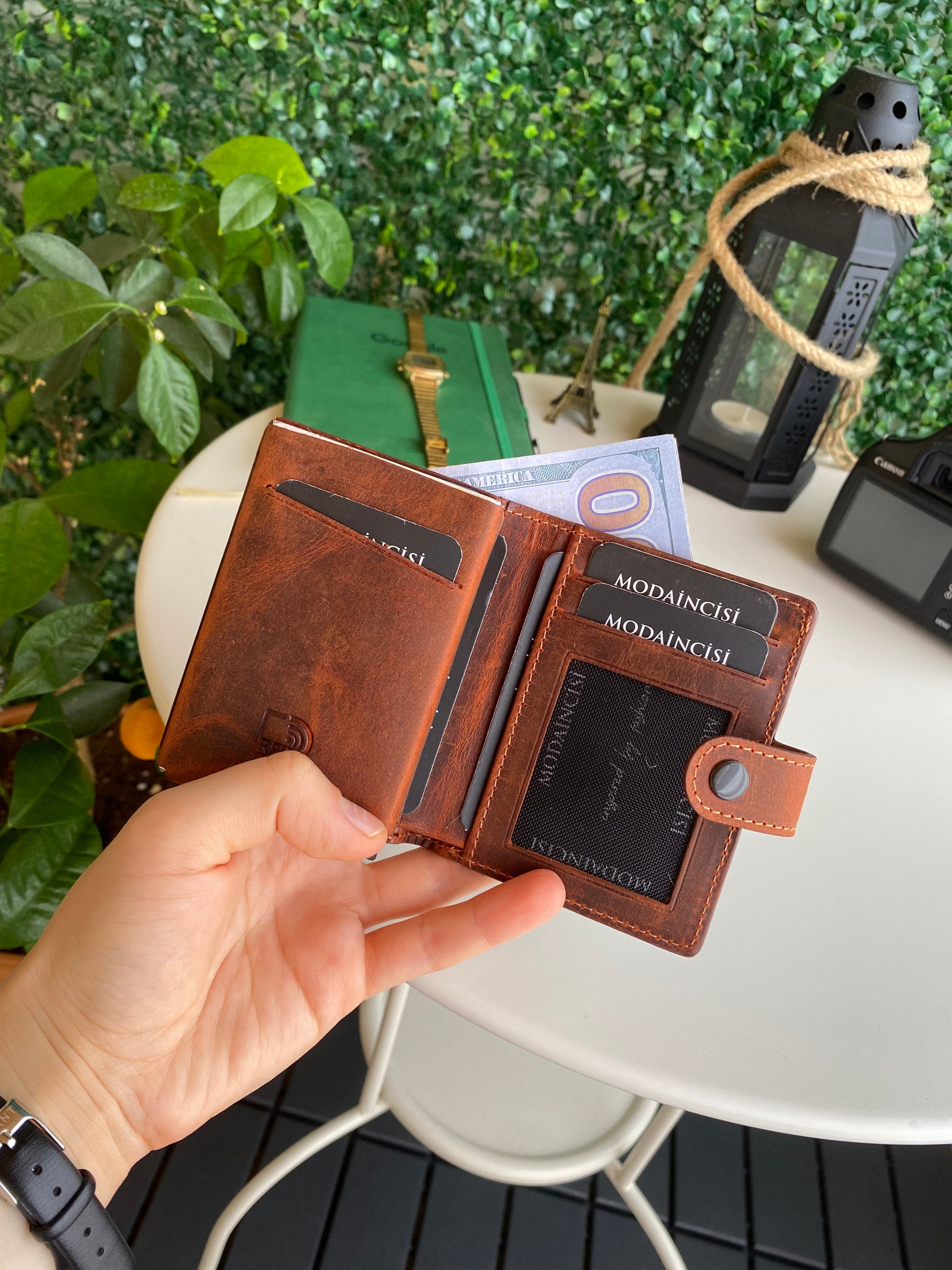 Orlando Genuine Leather Pop-Up RFID Premium Cardholder in various colors with zipper feature and aluminum mechanism.