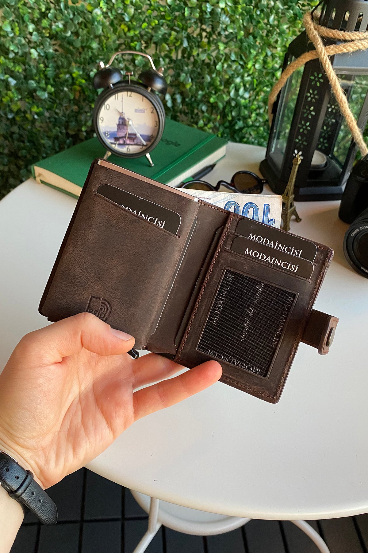 Orlando Genuine Leather Pop-Up RFID Premium Cardholder in various colors with zipper feature and aluminum mechanism.